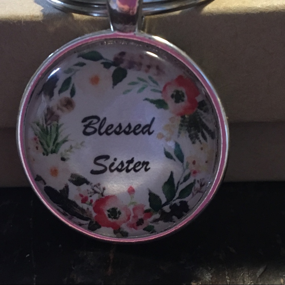 Blessed sister necklace or keychain. NEW